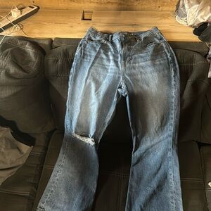 American Eagle jeans, high straws 90 flare size 12